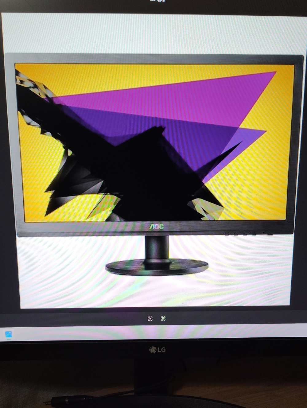 NIB 20" AOC Monitor Factory Sealed w/HDMI Adapter Perfect Second Screen/Home Off